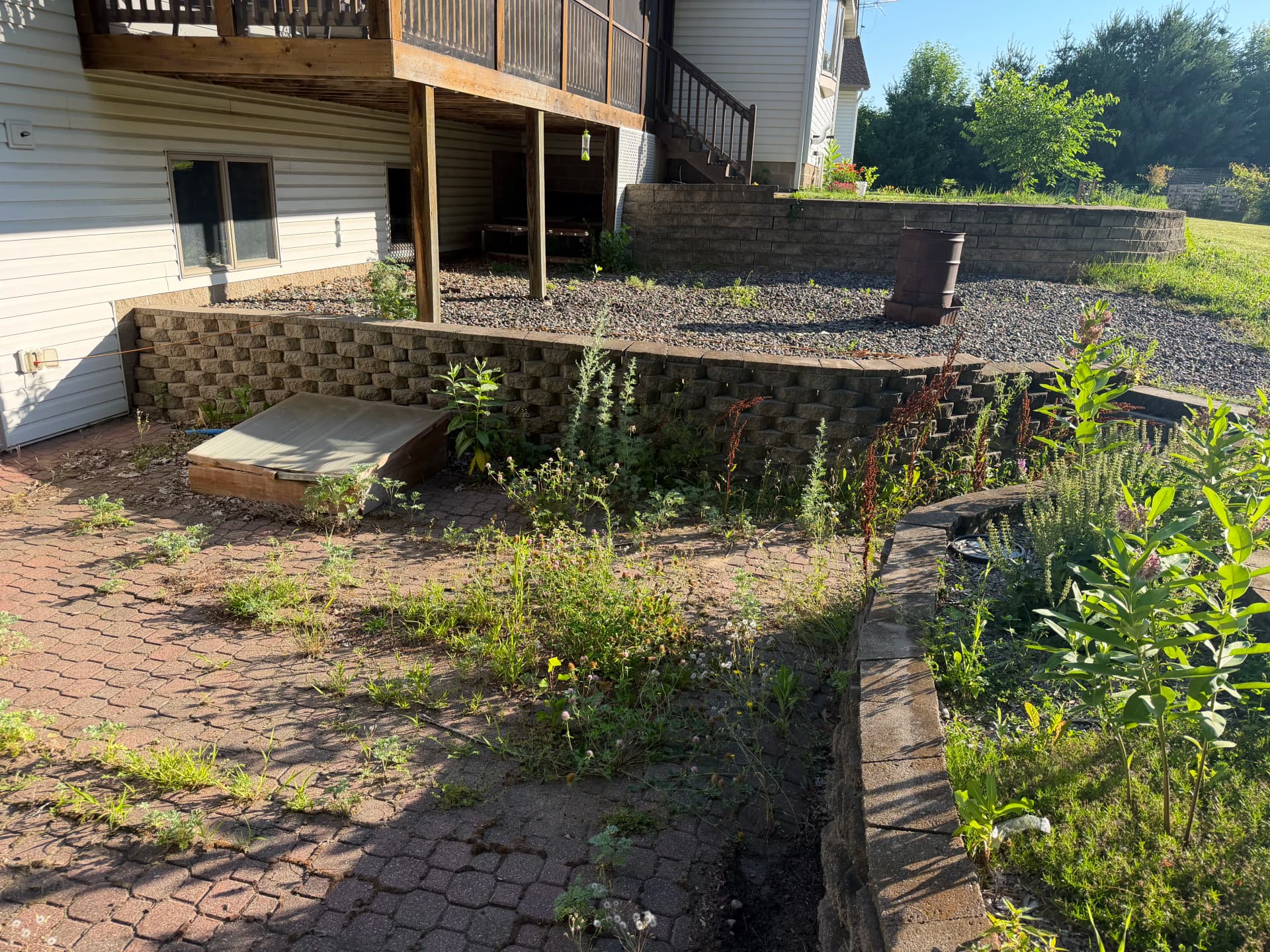 Concrete Patio and Retaining Wall Upgrade in Princeton MN