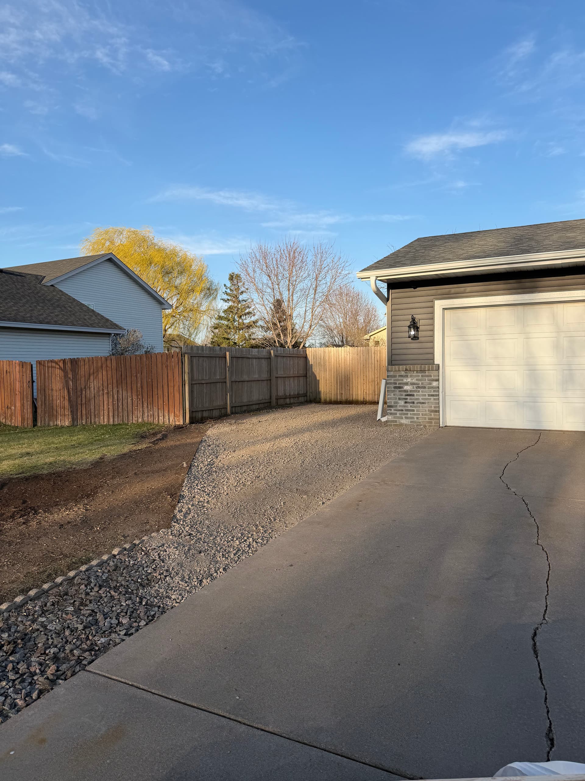 New Boat Parking Pad Fence Move and Full Yard Cleanup image