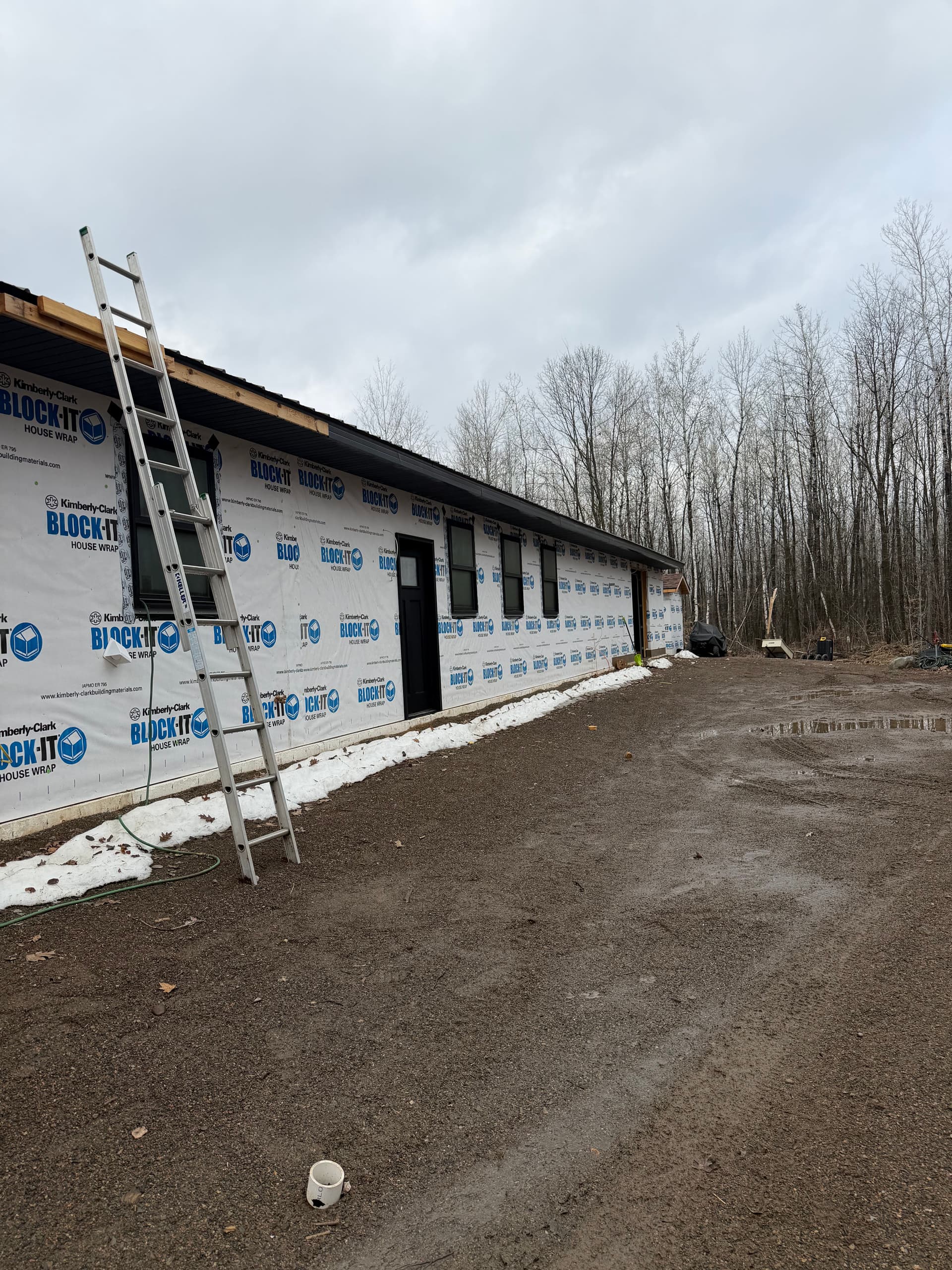 New Construction Black Soffit and Fascia in Isle MN image