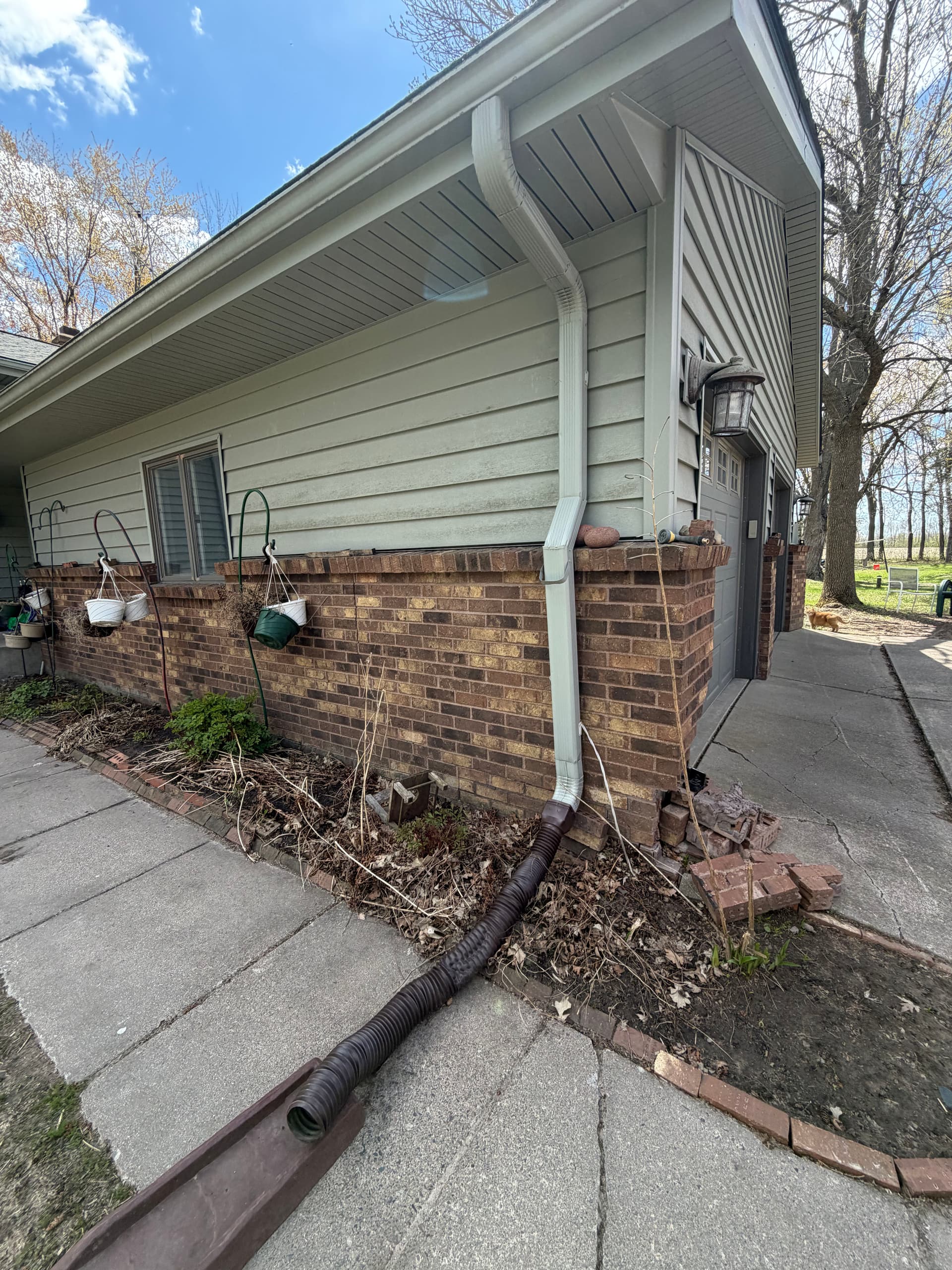 Old Red Brick Replaced with Tri-Color Evolve Stone in Foley image